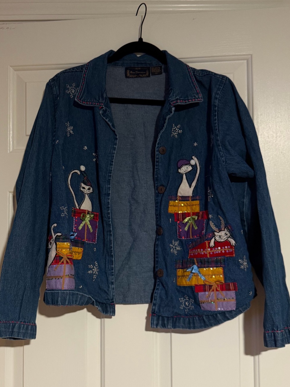 Whimsical Christmas Cat Shacket